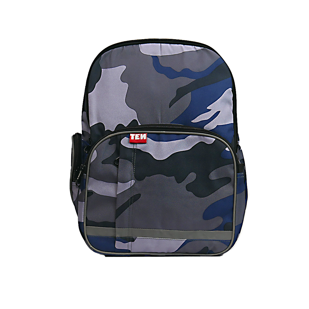 Large Schoolbag Blue Camo
