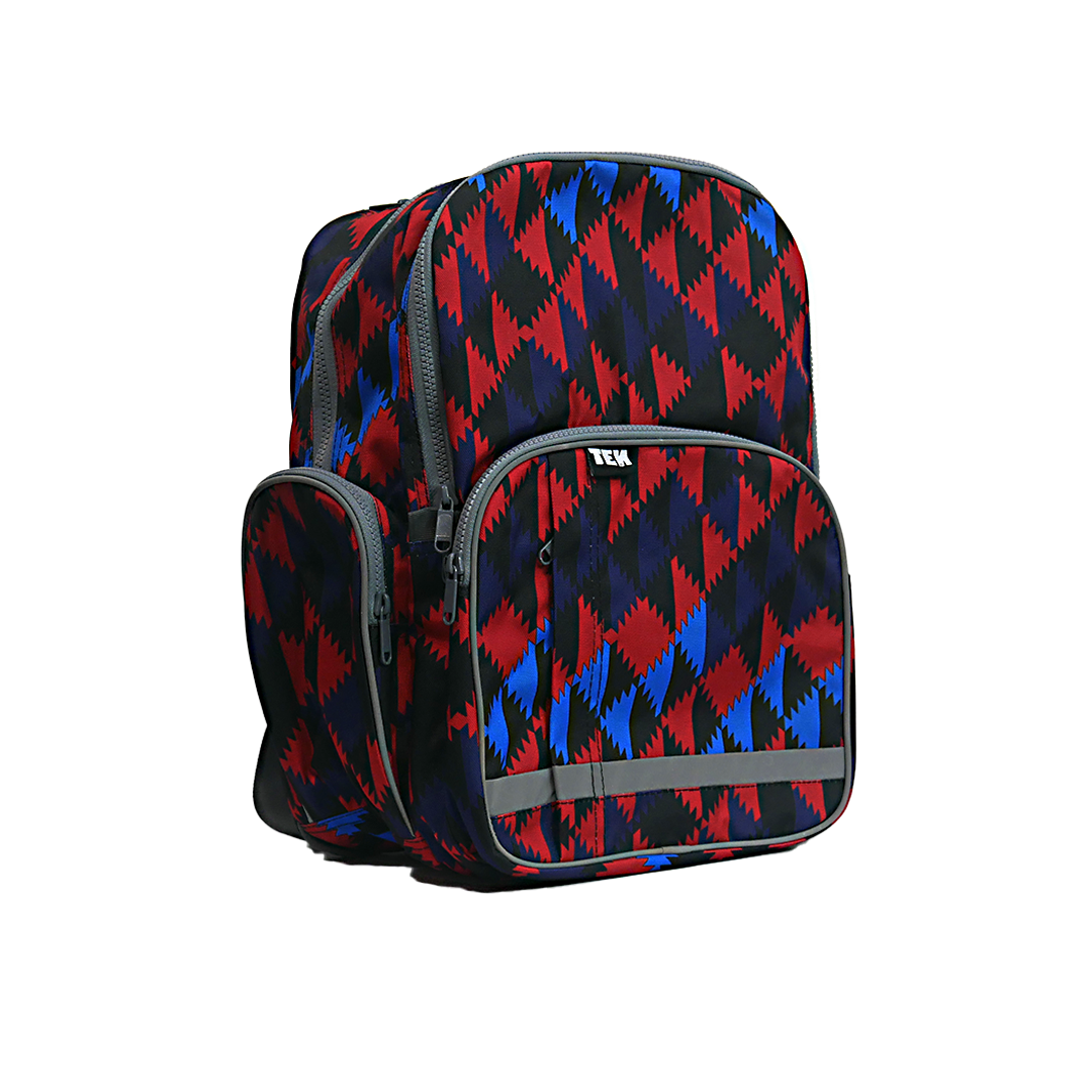 Large Schoolbag Blue and Red