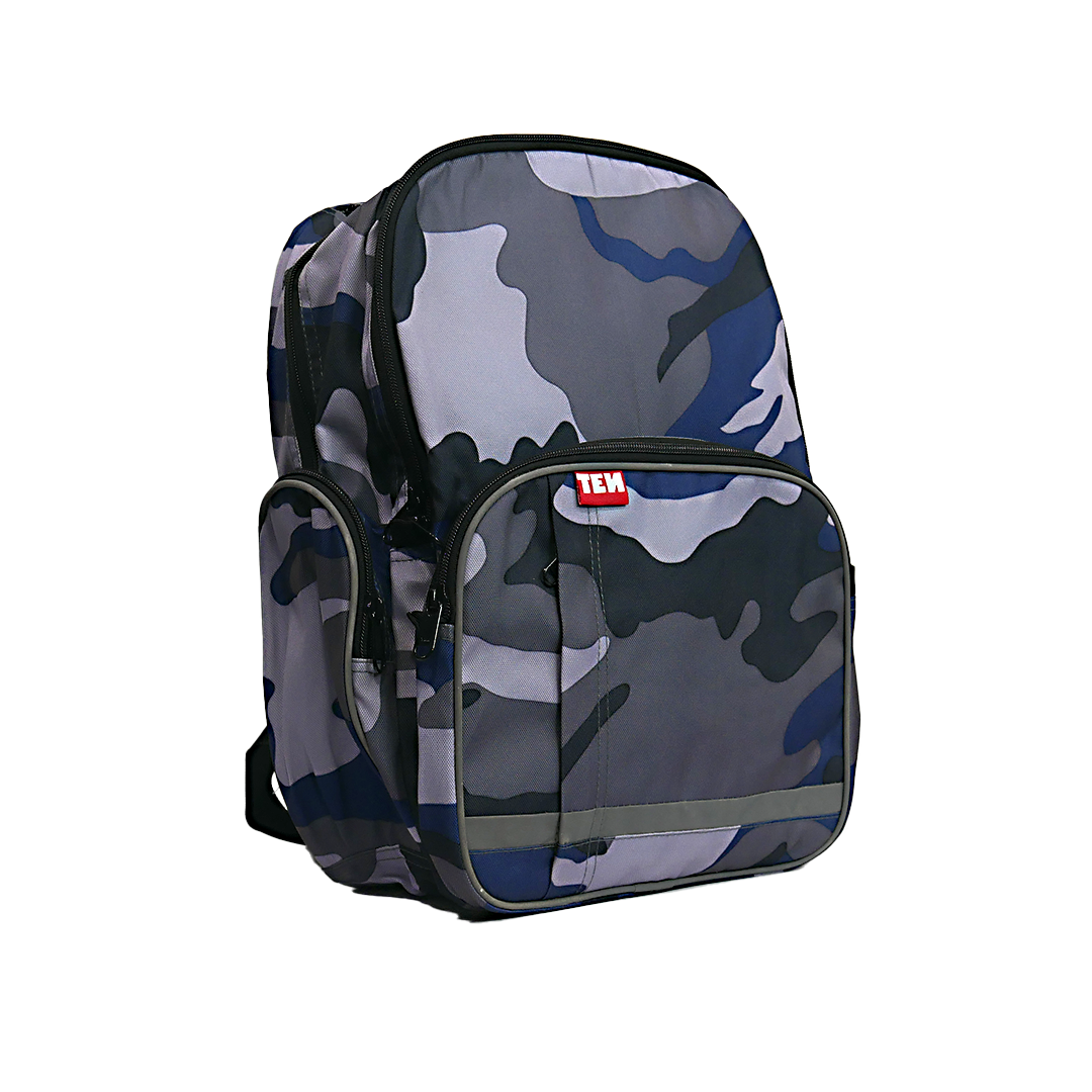 Large Schoolbag Blue Camo